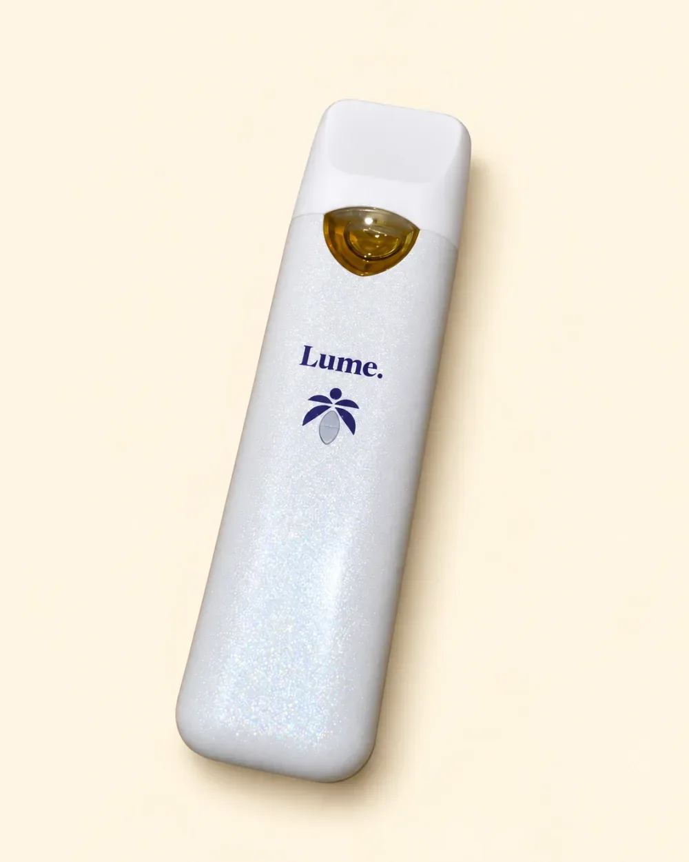 Wojo × LUME Donny Double RIP Pod attached to the white LUME battery